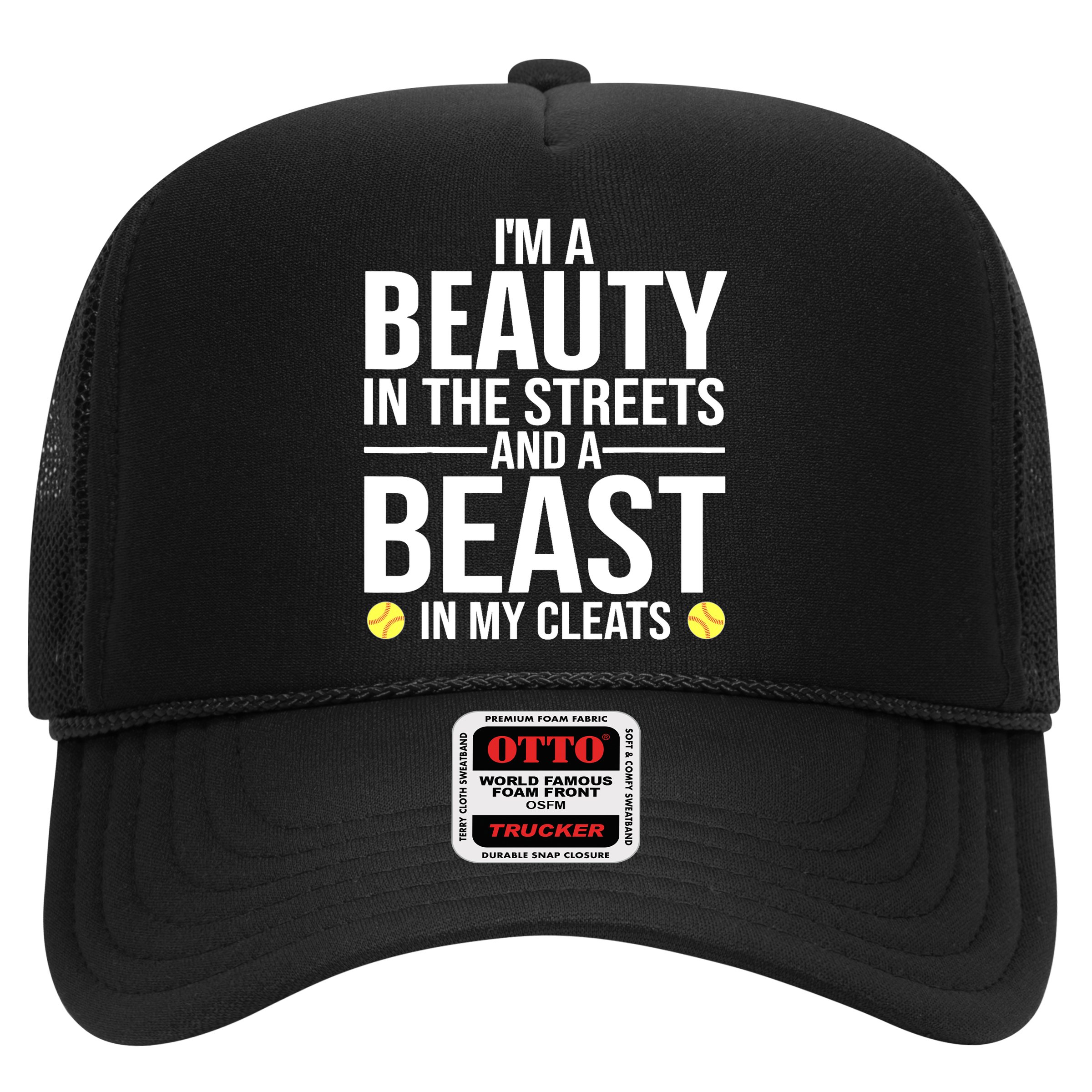 Funny Softball Design For Wo Girls Softball Team Player Hat