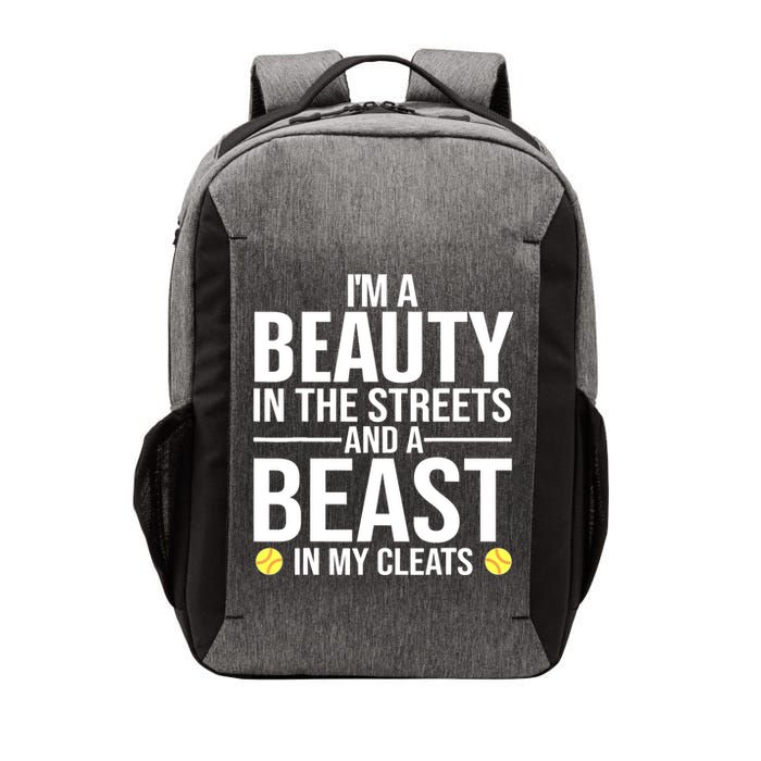 Funny Softball Design For Wo Girls Softball Team Player Vector Backpack