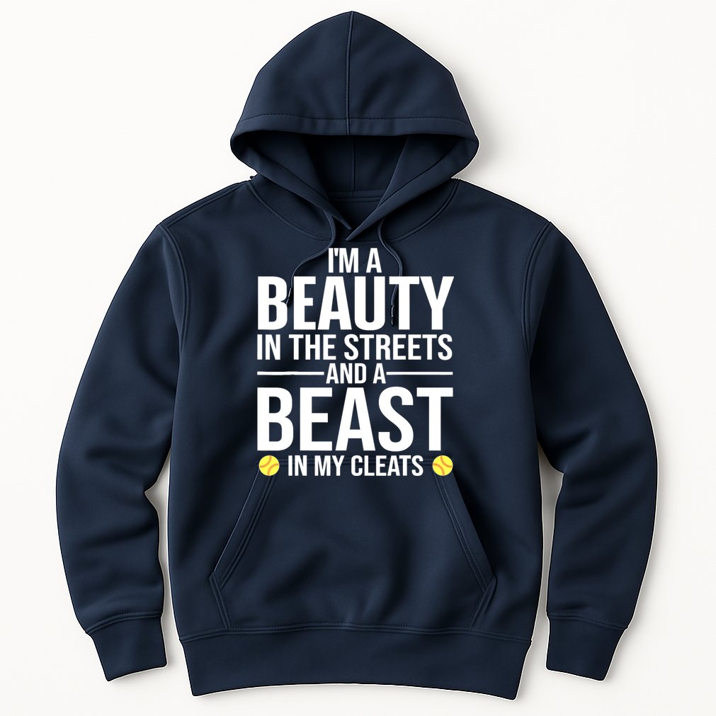 Funny Softball Design For Wo Girls Softball Team Player Hoodie
