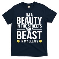 Funny Softball Design For Wo Girls Softball Team Player T-Shirt