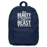 Funny Softball Design For Wo Girls Softball Team Player 16 in Basic Backpack