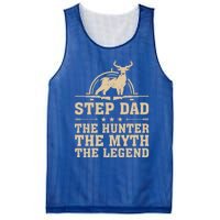 Funny Step Dad The Hunter The Myth The Legend Fathers Day Cute Gift Mesh Reversible Basketball Jersey Tank