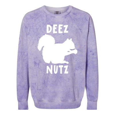 Funny Saying Deez Nutz Christmas Gopher Ugly Xmas Gift Colorblast Crewneck Sweatshirt