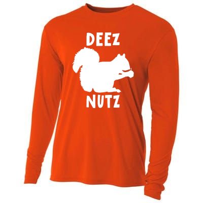 Funny Saying Deez Nutz Christmas Gopher Ugly Xmas Gift Cooling Performance Long Sleeve Crew