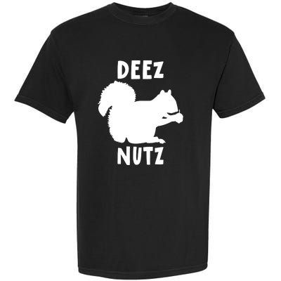 Funny Saying Deez Nutz Christmas Gopher Ugly Xmas Gift Garment-Dyed Heavyweight T-Shirt