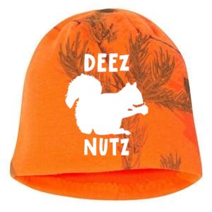 Funny Saying Deez Nutz Christmas Gopher Ugly Xmas Gift Kati - Camo Knit Beanie