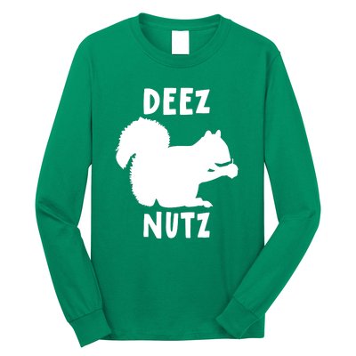 Funny Saying Deez Nutz Christmas Gopher Ugly Xmas Gift Long Sleeve Shirt