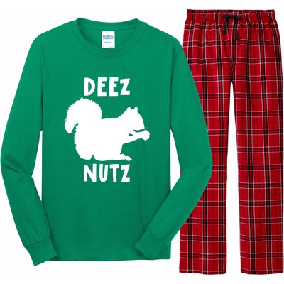 Funny Saying Deez Nutz Christmas Gopher Ugly Xmas Gift Long Sleeve Pajama Set