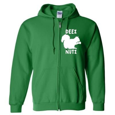 Funny Saying Deez Nutz Christmas Gopher Ugly Xmas Gift Full Zip Hoodie