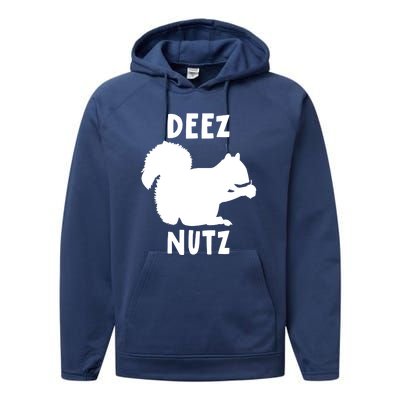 Funny Saying Deez Nutz Christmas Gopher Ugly Xmas Gift Performance Fleece Hoodie