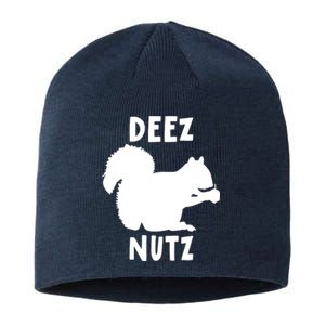 Funny Saying Deez Nutz Christmas Gopher Ugly Xmas Gift Sustainable Beanie