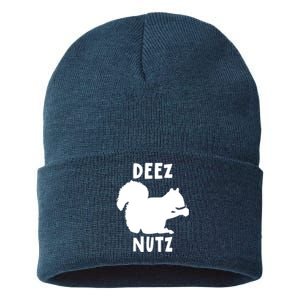 Funny Saying Deez Nutz Christmas Gopher Ugly Xmas Gift Sustainable Knit Beanie