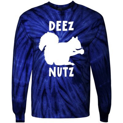 Funny Saying Deez Nutz Christmas Gopher Ugly Xmas Gift Tie-Dye Long Sleeve Shirt