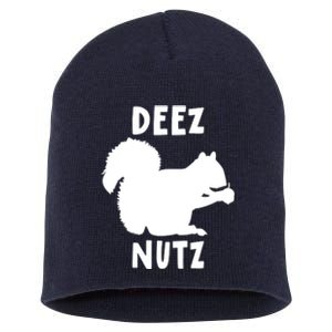 Funny Saying Deez Nutz Christmas Gopher Ugly Xmas Gift Short Acrylic Beanie