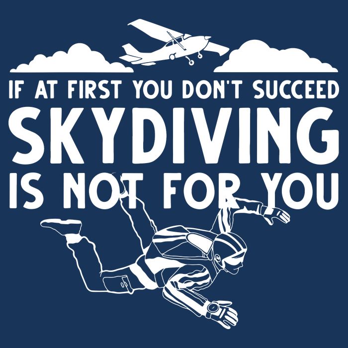 Funny Skydiving Design For Men Women Skydiver Skydive Lovers Button