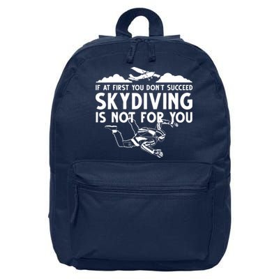 Funny Skydiving Design For Men Women Skydiver Skydive Lovers 16 in Basic Backpack