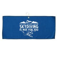 Funny Skydiving Design For Men Women Skydiver Skydive Lovers Large Microfiber Waffle Golf Towel