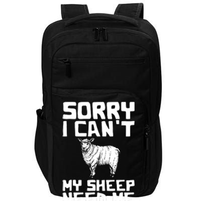 Funny Sheepp Design For Farmers And Sheepp Lovers Impact Tech Backpack