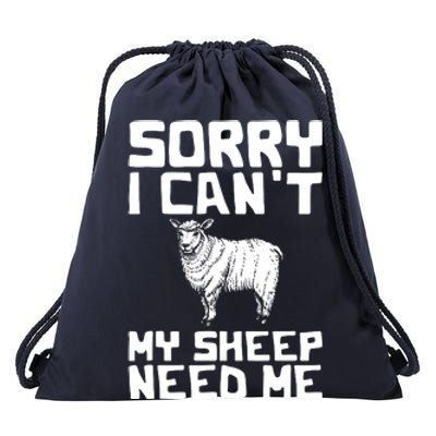 Funny Sheepp Design For Farmers And Sheepp Lovers Drawstring Bag