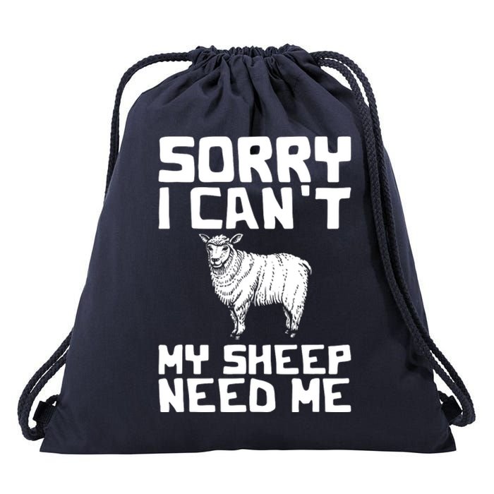 Funny Sheepp Design For Farmers And Sheepp Lovers Drawstring Bag