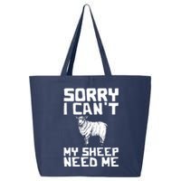 Funny Sheepp Design For Farmers And Sheepp Lovers 25L Jumbo Tote