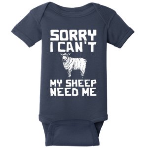 Funny Sheepp Design For Farmers And Sheepp Lovers Baby Bodysuit