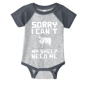 Funny Sheepp Design For Farmers And Sheepp Lovers Infant Baby Jersey Bodysuit