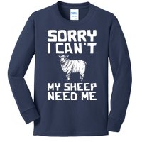 Funny Sheepp Design For Farmers And Sheepp Lovers Kids Long Sleeve Shirt