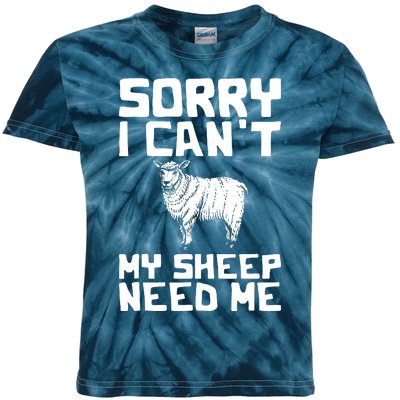 Funny Sheepp Design For Farmers And Sheepp Lovers Kids Tie-Dye T-Shirt