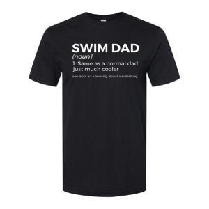 Funny Swim Dad Definition Swimming Swim Team Softstyle CVC T-Shirt