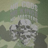 Funny Skull Design No Gods No Kings No Legacy Tie Dye Trucker Hat