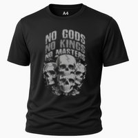 Funny Skull Design No Gods No Kings No Performance Shirt