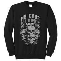 Funny Skull Design No Gods No Kings No Sweatshirt