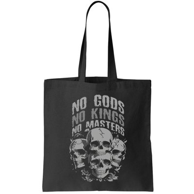 Funny Skull Design No Gods No Kings No Bag