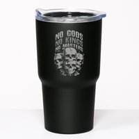 Funny Skull Design No Gods No Kings No Tumbler