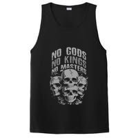 Funny Skull Design No Gods No Kings No PosiCharge Competitor Tank