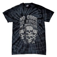 Funny Skull Design No Gods No Kings No Tie-Dye T-Shirt