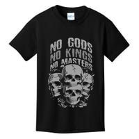 Funny Skull Design No Gods No Kings No Kids T-Shirt