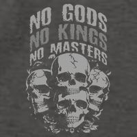 Funny Skull Design No Gods No Kings No Vector Backpack