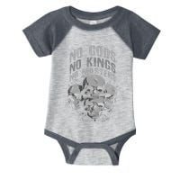 Funny Skull Design No Gods No Kings No Infant Baby Jersey Bodysuit
