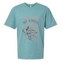 Funny Skull Design No Gods No Kings No Sueded Cloud Jersey T-Shirt