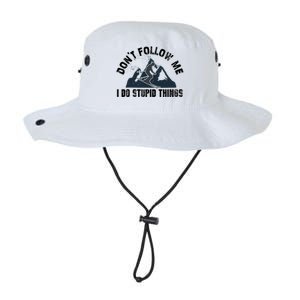 Funny Skiing Don't Follow Me I Do Stupid Things Snowboard Great Gift Legacy Cool Fit Booney Bucket Hat