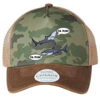 Funny Shark Da Dum Da Dum Legacy Tie Dye Trucker Hat