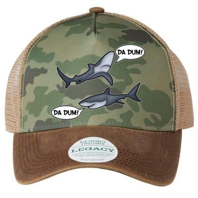 Funny Shark Da Dum Da Dum Legacy Tie Dye Trucker Hat