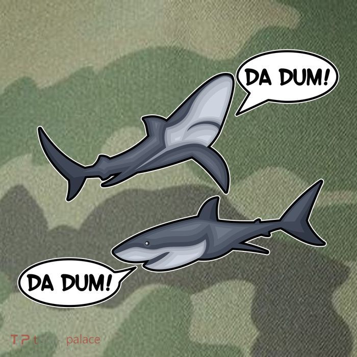 Funny Shark Da Dum Da Dum Legacy Tie Dye Trucker Hat