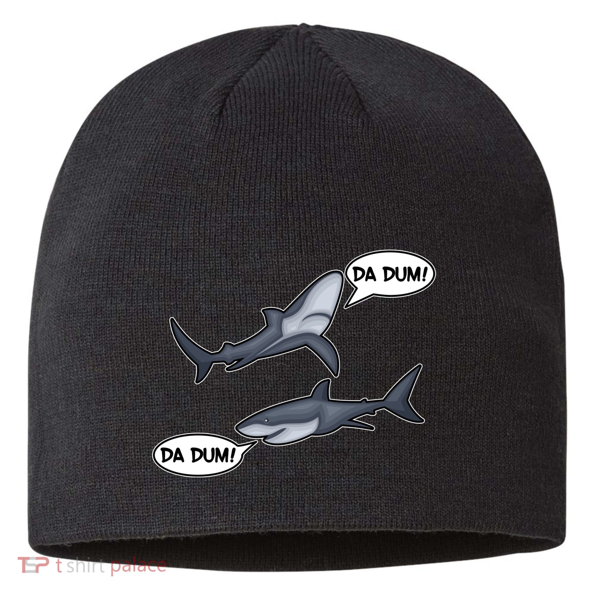 Funny Shark Da Dum Da Dum Sustainable Beanie
