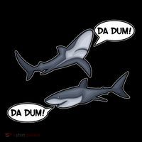 Funny Shark Da Dum Da Dum 16 in Basic Backpack