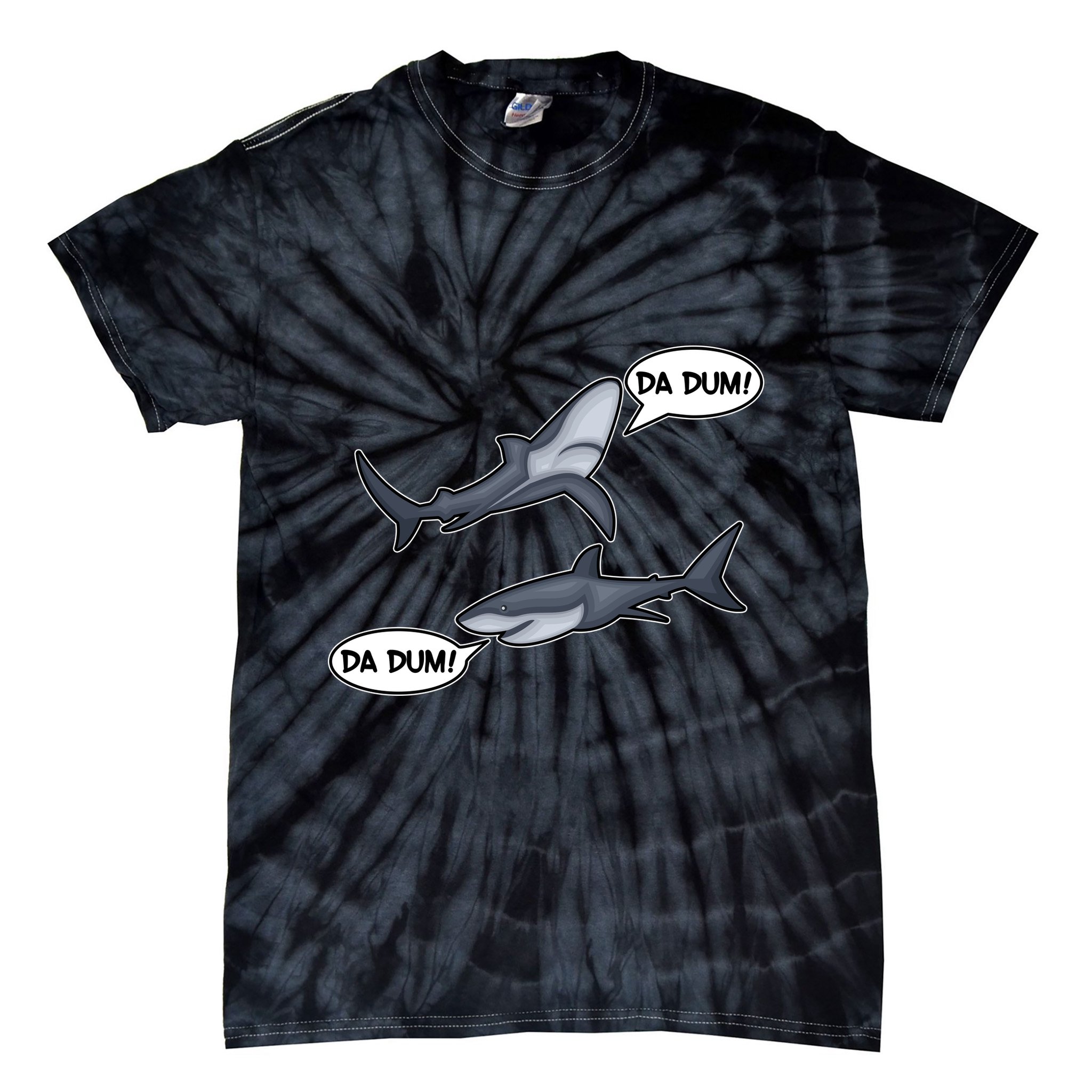 Funny Shark Da Dum Da Dum Tie-Dye T-Shirt