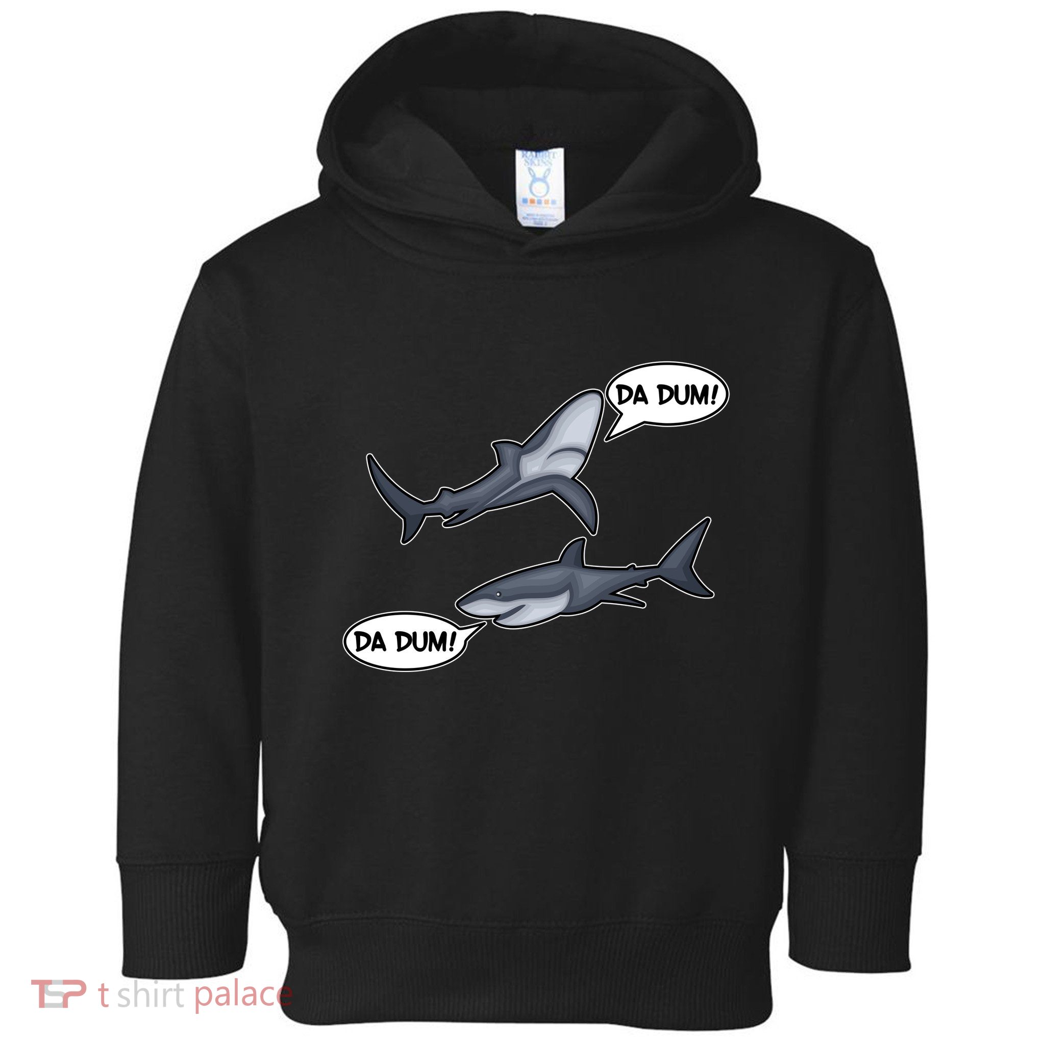 Funny Shark Da Dum Da Dum Toddler Hoodie