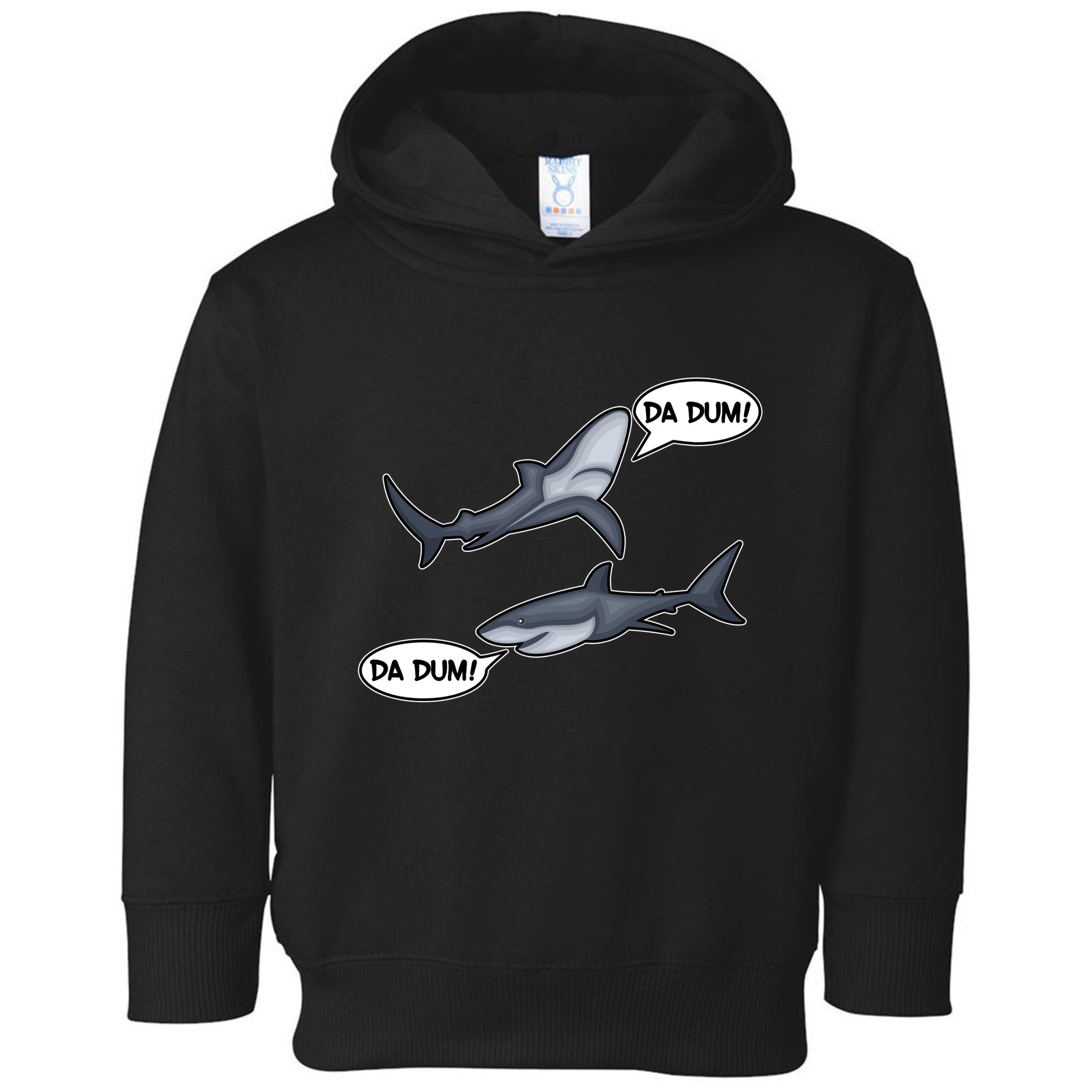 Funny Shark Da Dum Da Dum Toddler Hoodie